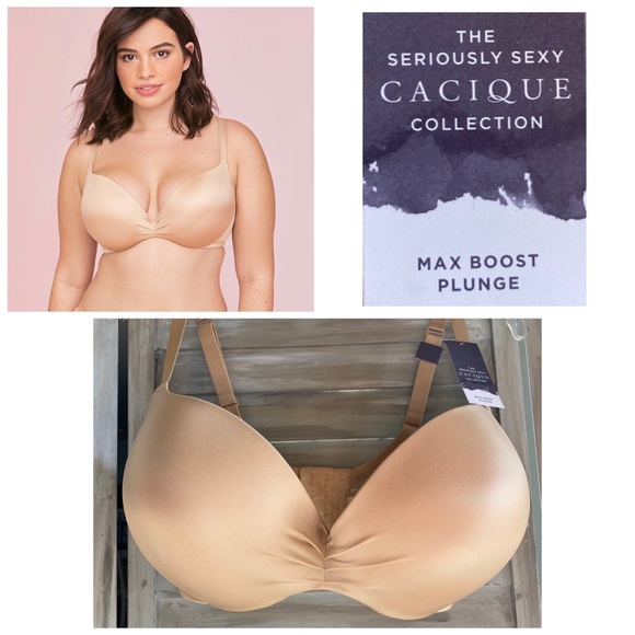 cacique max boost plunge bra